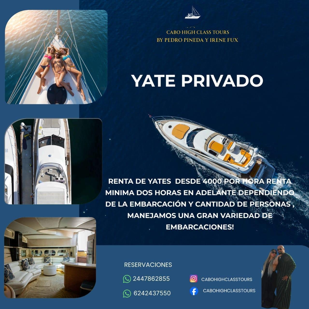 Renta de Yate Privado en Cabo